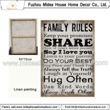 Family Rule Fabric Painting Patterns